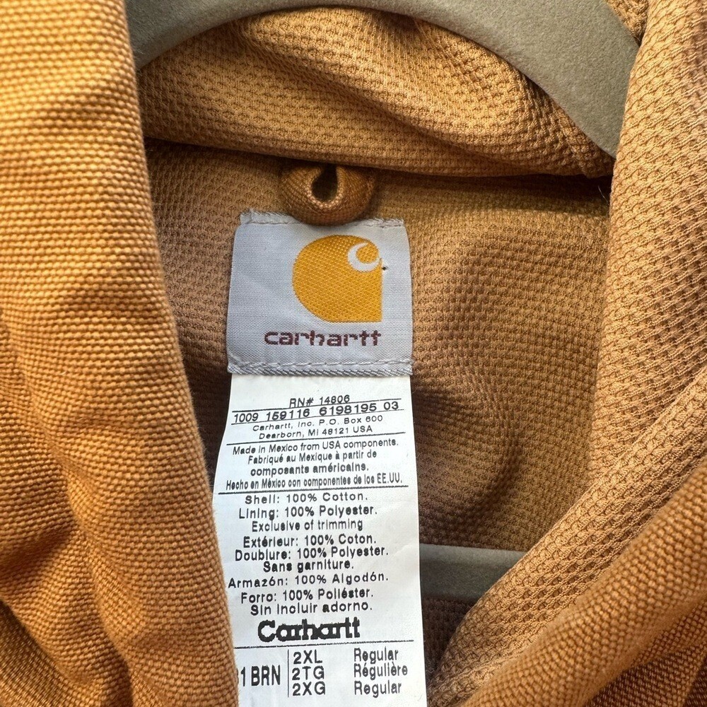 Carhartt Loose Fit Firm Duck Active Jacket in Carhartt Brown - Picture 4 of 8